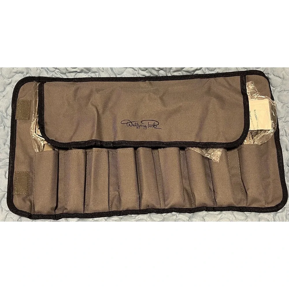 Wolfgang Puck Roll Up Carrying Case Garnish Bar Set No Scissors